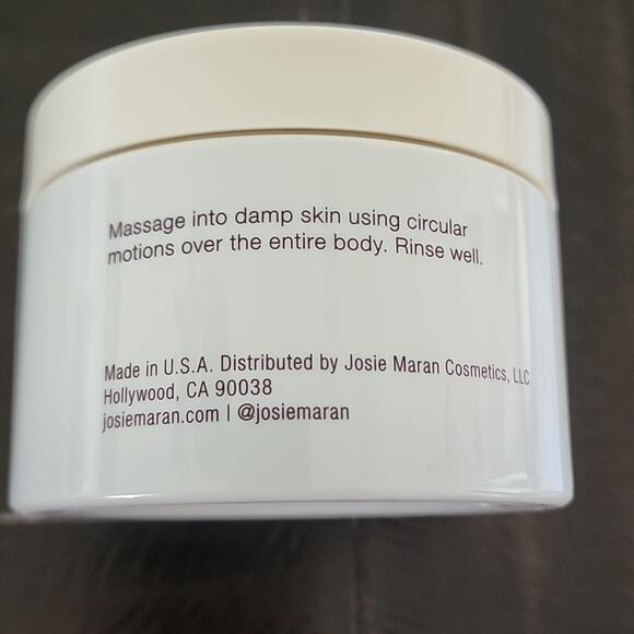 JOSIE MARAN Scrub Argan Cake + Coffee Whipped Body Polish Unscented 10 oz - Picture 4 of 4